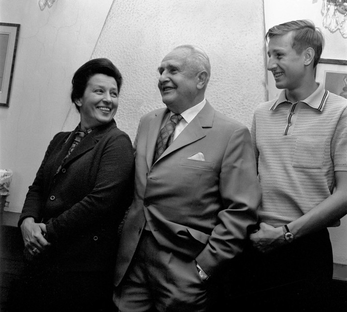 Dana, manžel Václav Vydra a syn Václav
