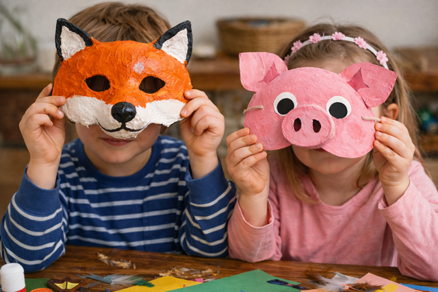 DIY: Masopustní masky s dětmi zvládnete vyrobit i z toho, co už máte doma