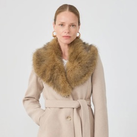 Elegantní kabát s odnímatelným límcem, Anna Field, 2 530 Kč

