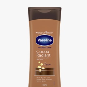 Tělové mléko s kakaovým máslem, Vaseline, 114 Kč
