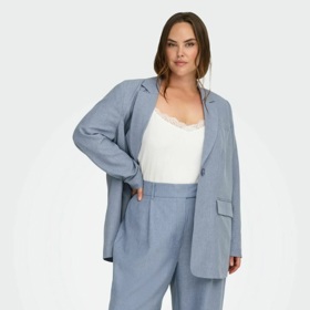 Kancelářské plus size kalhoty s vysokým pasem, ONLY, 1 299 Kč 
