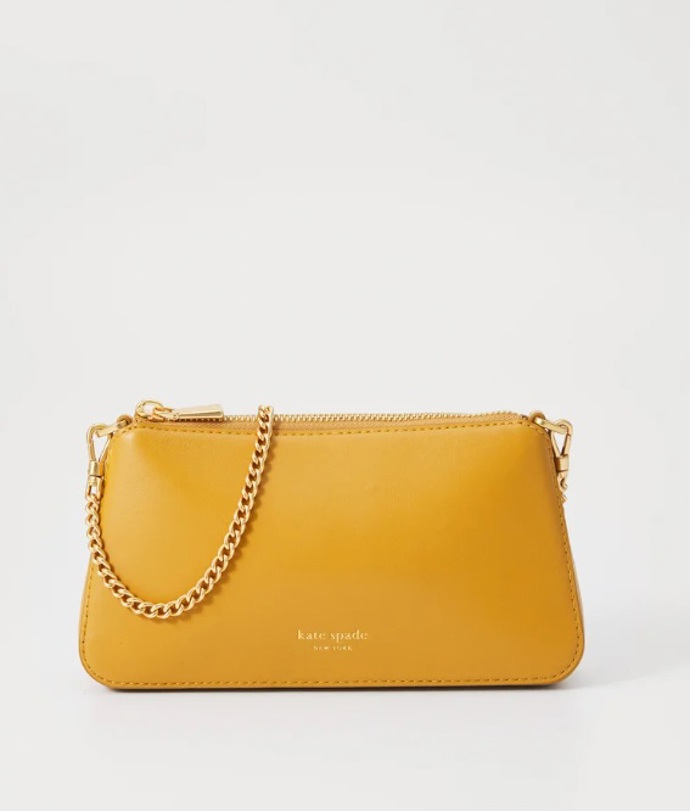 Žlutá kabelka s řetízkem, kate spade new york, 2 160 Kč

