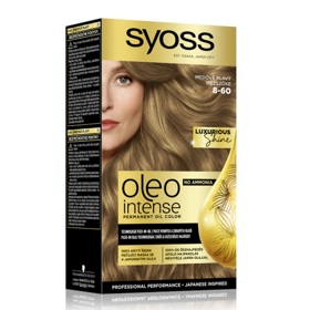 Permanentní barva na vlasy s olejem v odstínu medová blond, Syoss, 149 Kč
