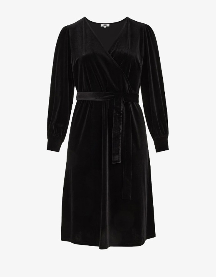 Zavinovací sametové šaty, WE Fashion, 1 126 Kč
