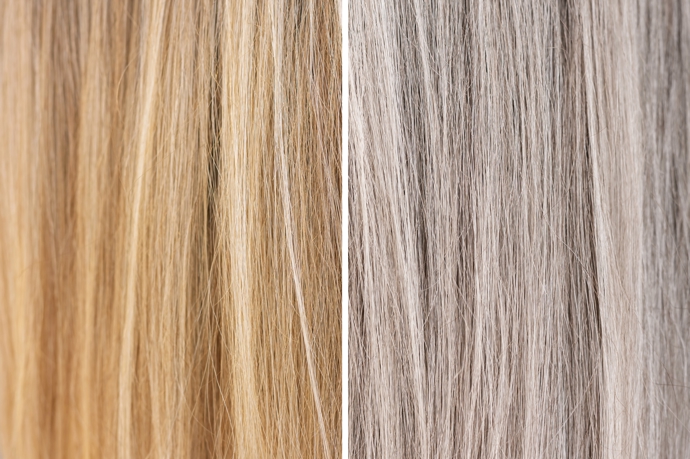 Zatímco hřejivé tóny působí měkce a umí pleť rozjasnit, chladné odstíny blond mohou zbytečně zvýraznit vrásky, unavenou pleť a tmavé kruhy pod očima. 
