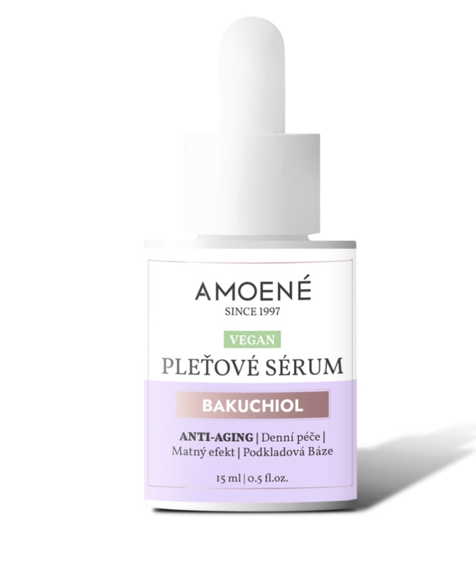 Pleťové bakuchiolové sérum a Suchý olej s Anti-aging efektem, Amoené, 508 Kč
Pleťové bakuchiolové sérum a Suchý olej s Anti-aging efektem, Amoené, 508 Kč