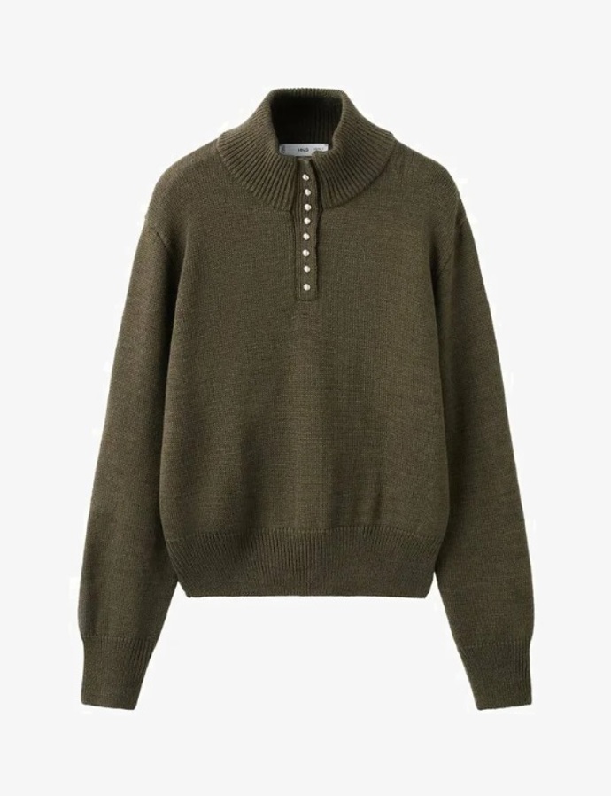 Svetr s knoflíky, Mango, 799 Kč (původně 1 299 Kč)
