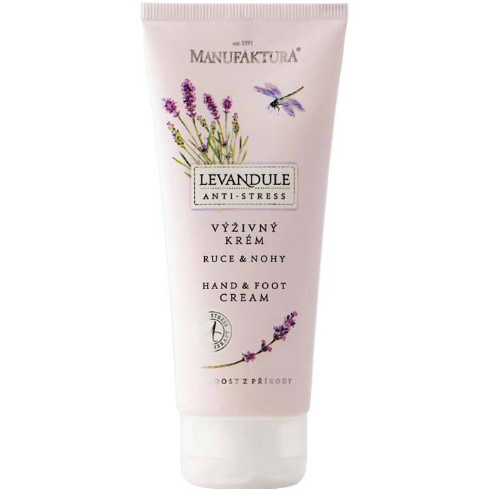 Regenerační a výživný krém na ruce a nohy Levandule, Manufaktura, 219 Kč (100 ml)
