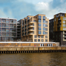 Bydlení na nábřeží v německém Hamburgu od Léon Wohlhage Wernik Architekten.



