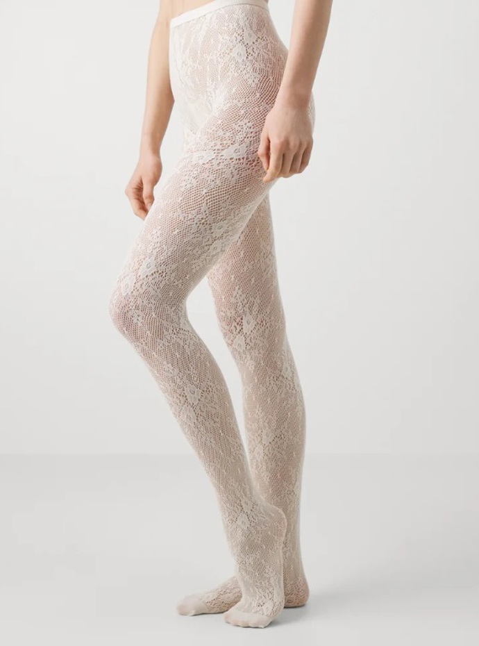 Bílé krajkové punčocháče, Swedish Stockings, 680 Kč

