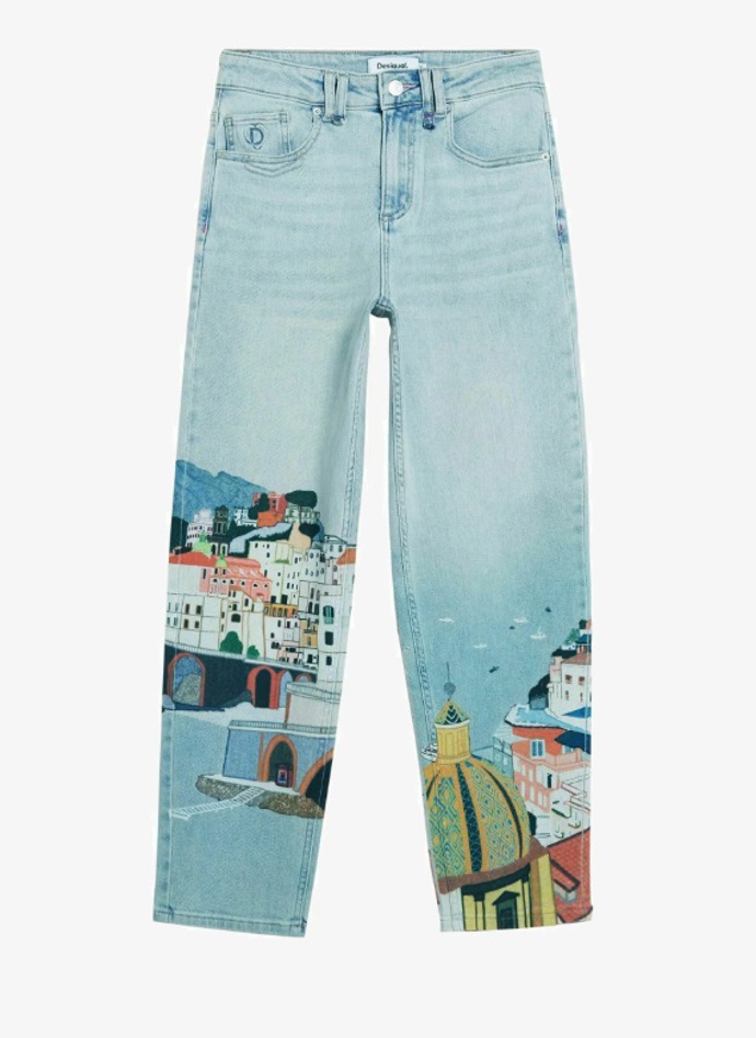 Džíny s výrazným motivem, Desigual, 3 499 Kč
