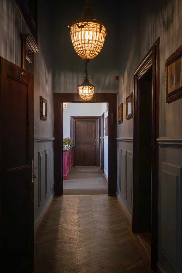 Chodba na zámku Loučeň u apartmánů
Chodba na zámku Loučeň u apartmánů