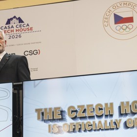 Petr Pavel při slavnostním otevření českého olympijského domu v Miláně
Petr Pavel při slavnostním otevření českého olympijského domu v Miláně
