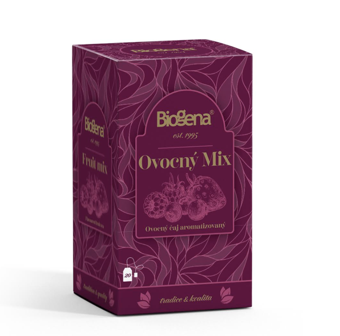 Biogena Traditional Ovocný mix, 62 Kč
Když hledáte čaj, který potěší malé i velké, BIOGENA Traditional Ovocný mix je sázka na jistotu. Voňavá kombinace jablek, šípku a ibišku se snoubí se šťavnatými tóny jahod, malin a borůvek a je bez přidaného cukru. Jeho přirozeně nasládlá chuť příjemně uspokojí chuťové pohárky a zahřeje v sychravých dnech. Nechte se unášet na vlně sladkých letních chutí a nalaďte se na přicházející teplé měsíce. Žádná chemie ani kompromisy. Jen poctivá chuť přírody, kterou si vychutnáte kdykoli během
dne.
Biogena Traditional Ovocný mix, 62 Kč
Když hledáte čaj, který potěší malé i velké, BIOGENA Traditional Ovocný mix je sázka na jistotu. Voňavá kombinace jablek, šípku a ibišku se snoubí se šťavnatými tóny jahod, malin a borůvek a je bez přidaného cukru. Jeho přirozeně nasládlá chuť příjemně uspokojí chuťové pohárky a zahřeje v sychravých dnech. Nechte se unášet na vlně sladkých letních chutí a nalaďte se na přicházející teplé měsíce. Žádná chemie ani kompromisy. Jen poctivá chuť přírody, kterou si vychutnáte kdykoli během
dne.