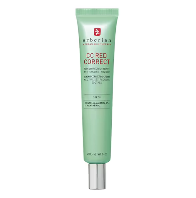 Tónovací krém pro pleť se sklonem k začervenáním CC Red Correct, Erborian, 1 230 Kč, prodává Sephora

