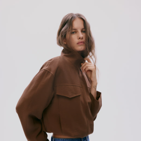 Bunda s komínovým límcem, H&M, 979 Kč
 
