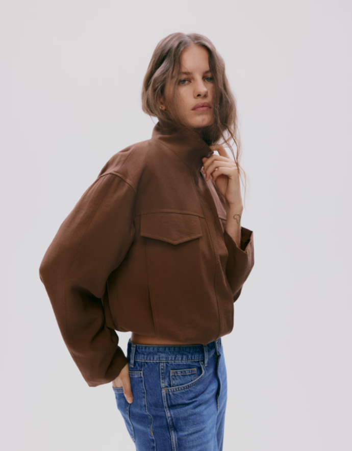 Bunda s komínovým límcem, H&M, 979 Kč
 
