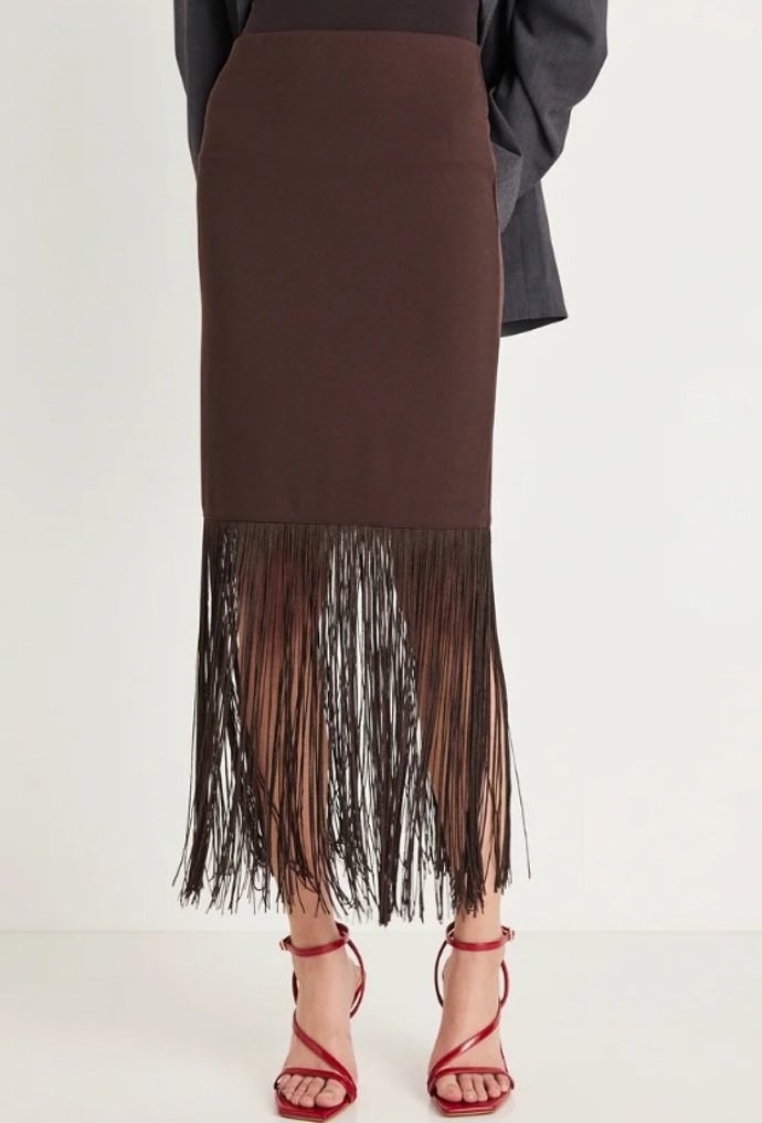 Sukně s třásněmi, Gina Tricot, 1 220 Kč
