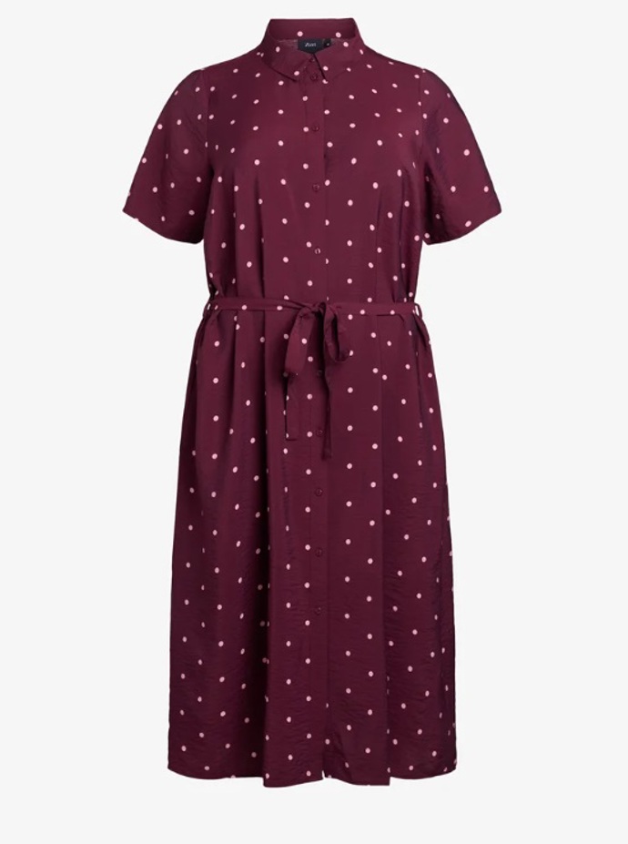 Elegantní košilové šaty s puntíky, Zizzi, 1 599 Kč
