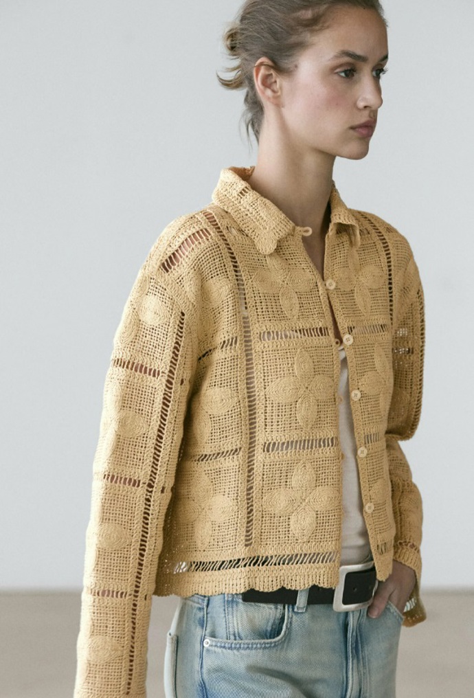 Kardigan s dlouhým rukávem, Massimo Dutti, 2 999 Kč
