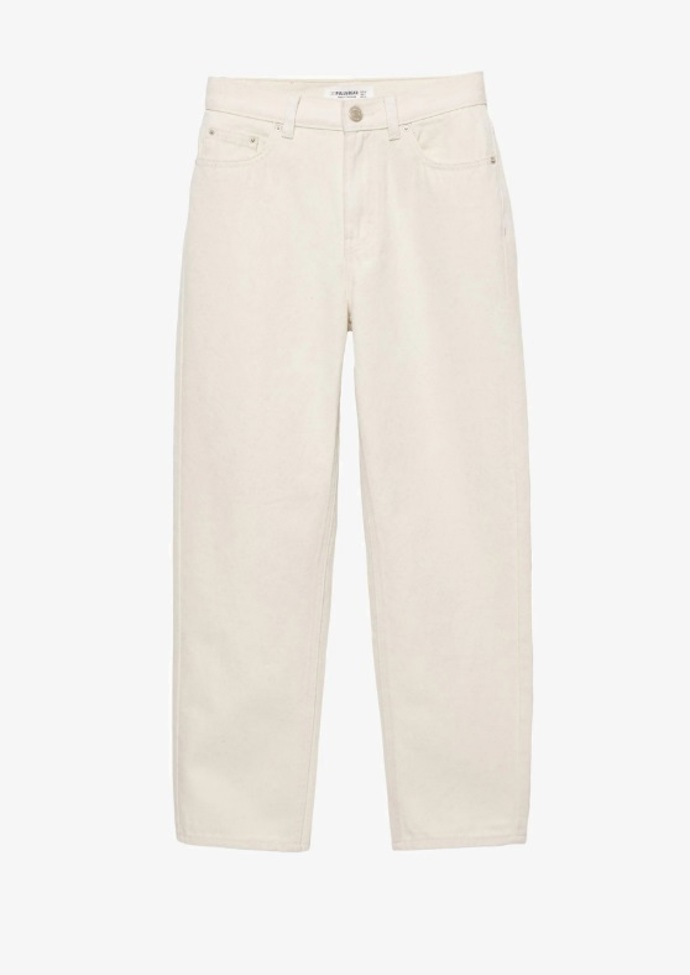 Bílé džíny, PULL&BEAR, 649 Kč
