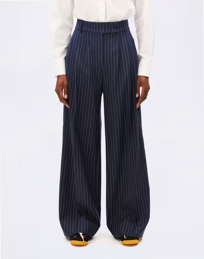 Pruhované kalhoty, Armedangels/Freshlabels, 3280 Kč
