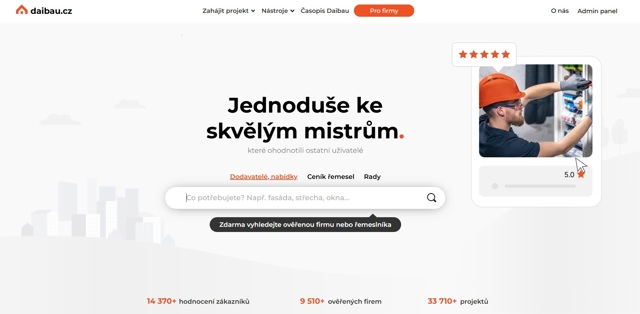 Daibau - proč je dnes tato platforma jednou z nejlepších platforem pro hledání řemeslníků v Česku?