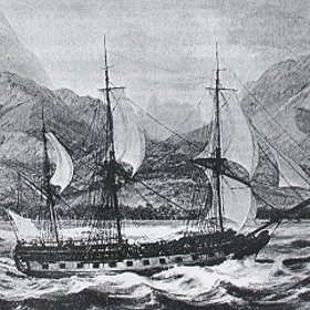 Válečná plachetnice Boudeuse a trojstěžník Étoile vypluly v prosinci 1766 z Bretaně.
