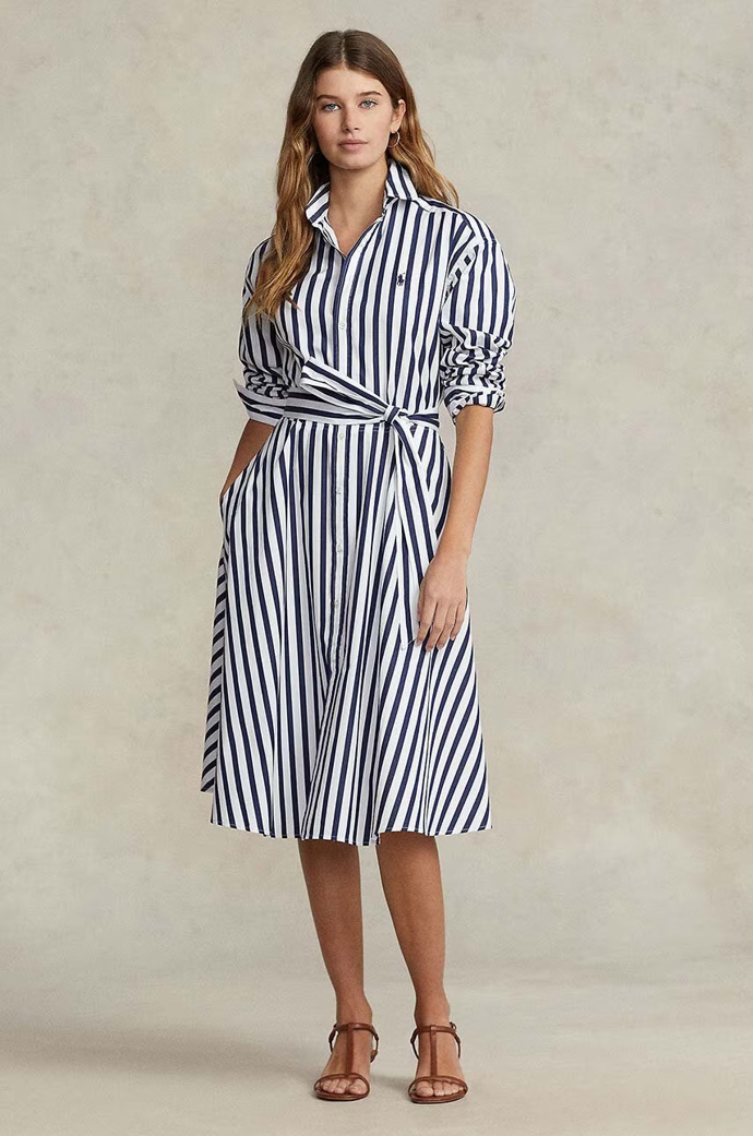 Pruhované šaty, Ralph Lauren / Answear, 7599 Kč
