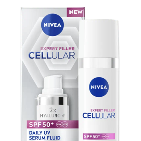 NIVEA Denní UV Sérum Fluid Cellular Filler SPF 50+, 500 Kč

Chraňte svou pleť proti předčasnému stárnutí způsobenému sluncem a dopřejte jí pořádnou dávku hydratace den co den.
