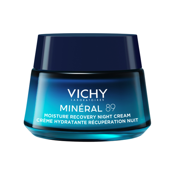 Noční krém pro hloubkovou hydrataci a posílení kožní bariéry Vichy Mineral 89, 719 Kč (50 ml), prodává Hebe
