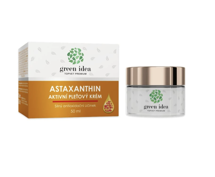 Aktivní pleťový krém Asthaxantin, Green Idea, 264 Kč

Astaxanthin je jedním z nejsilnějších přírodních antioxidantů. Díky tomu krém nejen plní funkci bariérové ochrany pokožky, ale také aktivně působí proti vnějším vlivům prostředí. Krém rovněž pleť hydratuje, regeneruje a tlumí projevy jejího stárnutí. Pokožka zůstává mladistvá a zdravá.

 
