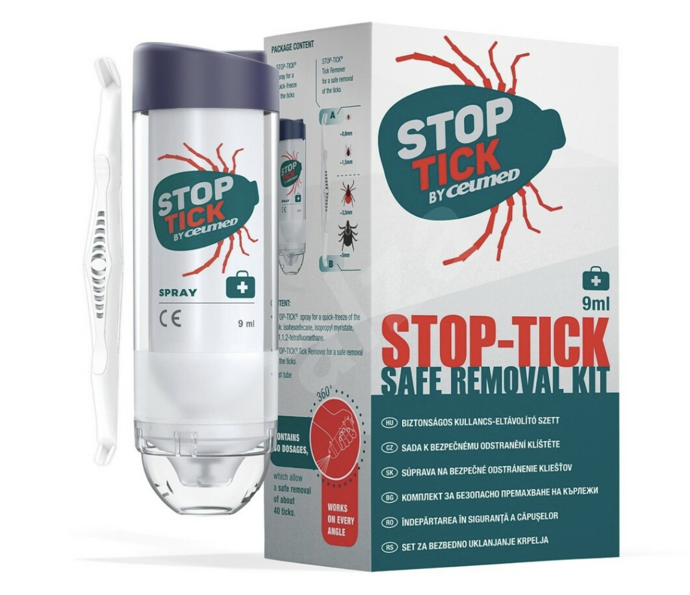 Stop Tick Sada k odstraňování klíšťat obsahuje aerosolový sprej s dávkovacím aplikátorem, který umožňuje rychlé zmrazení a bezpečné odstranění klíšťat. 384 Kč
