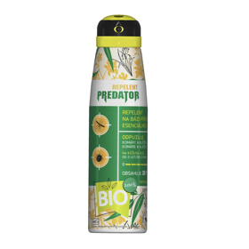 Predator Repelent BIO
Predator Repelent Bio se zvýšeným obsahem účinných látek funguje na bázi přírodních esenciálních olejů (citronelal, eukalyptol, limonen a další). Je bez parfemace a odpuzuje všechny druhy komárů a klíšťat. Lze jej aplikovat jak na pokožku, tak i na oděv. Účinnost repelentu trvá minimálně 3,5 hodiny. Vhodný pro děti od 2 let. Aplikace možná ve svislé i vodorovné poloze.
Doporučená cena 150 ml je 265 Kč
Predator Repelent BIO
Predator Repelent Bio se zvýšeným obsahem účinných látek funguje na bázi přírodních esenciálních olejů (citronelal, eukalyptol, limonen a další). Je bez parfemace a odpuzuje všechny druhy komárů a klíšťat. Lze jej aplikovat jak na pokožku, tak i na oděv. Účinnost repelentu trvá minimálně 3,5 hodiny. Vhodný pro děti od 2 let. Aplikace možná ve svislé i vodorovné poloze.
Doporučená cena 150 ml je 265 Kč