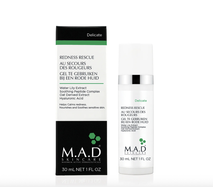 Zklidňující gel s rychlým účinkem na začervenalou pleť M.A.D Skincare, 1 221 Kč (30 ml), prodává Anna Brandejs
Zklidňující gel s rychlým účinkem na začervenalou pleť M.A.D Skincare, 1 221 Kč (30 ml), prodává Anna Brandejs