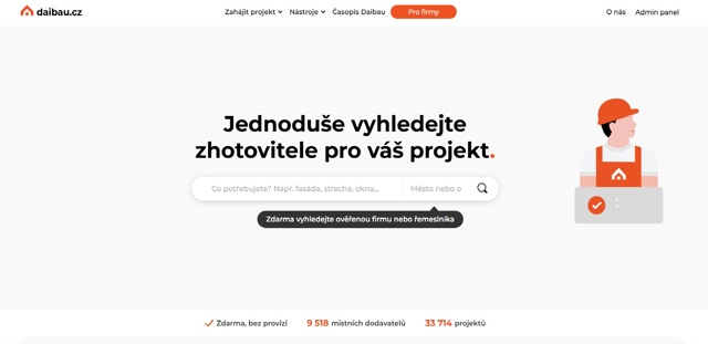Daibau - proč je dnes tato platforma jednou z nejlepších platforem pro hledání řemeslníků v Česku?