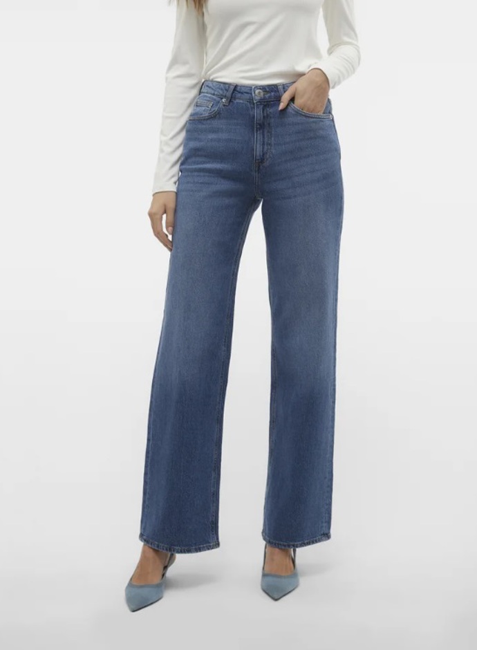 Rovné džíny s vysokým pasem, Vero Moda, 1 098 Kč
