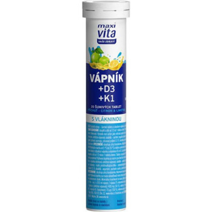 Maxi Vita Vápník + vitaminy D3 a K1

Udržujte své kosti a zuby v kondici pravidelným příjmem vápníku a vitaminů D3 a K1 ve formě šumivých tablet s příchutí citronu a limetky.

Cena: 44,90 Kč

www.nasevitaminy.cz
