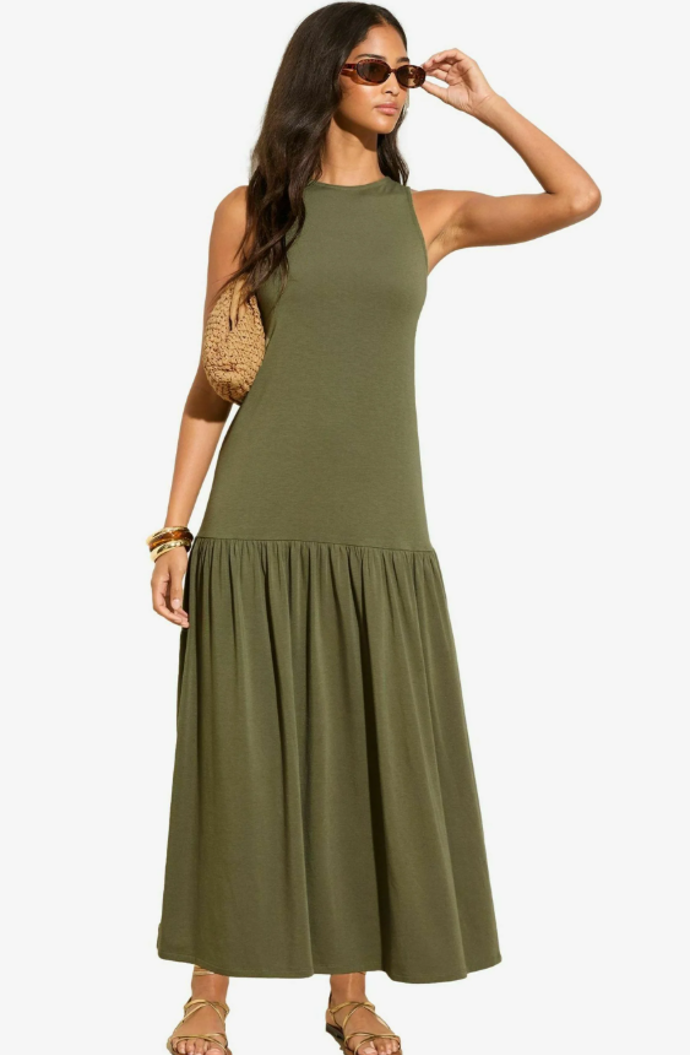 Žerzejové khaki šaty, Friends Like These, 700 Kč, prodává Zalando
Žerzejové khaki šaty, Friends Like These, 700 Kč, prodává Zalando