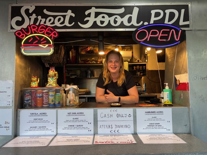 Vynikající čerstvý street food - v přístavu Ponta Delgada u Ivet
Vynikající čerstvý street food - v přístavu Ponta Delgada u Ivet