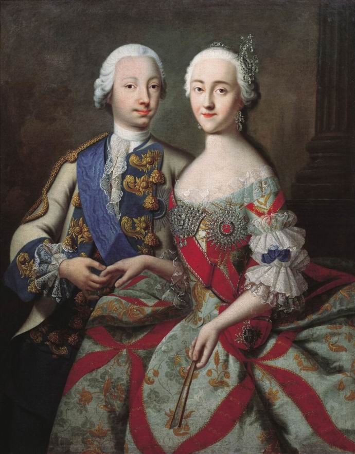 Car Petr III. vládl jen 6 měsíců; zemřel 17. července 1762.
Car Petr III. vládl jen 6 měsíců; zemřel 17. července 1762.