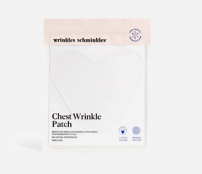 Silikonová náplast proti vráskám na hrudi Wrinkles Schminkles, 1 029 Kč, Douglas
Silikonová náplast proti vráskám na hrudi Wrinkles Schminkles, 1 029 Kč, Douglas