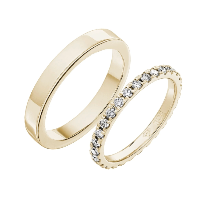 Snubní prsteny s diamanty Valentine, Tiami, 72 900 Kč
