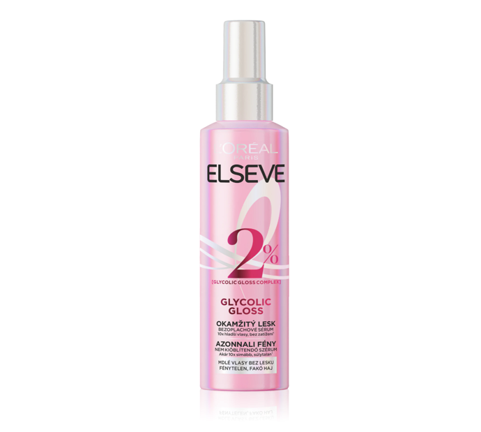 Bezoplachové sérum pro lesk L’Oréal Paris, Elseve Glycolic Gloss, 176 Kč (150 ml), prodává Notino
Bezoplachové sérum pro lesk L’Oréal Paris, Elseve Glycolic Gloss, 176 Kč (150 ml), prodává Notino