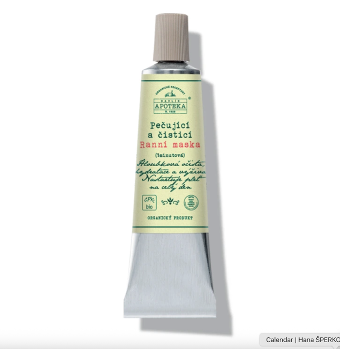 Pečující a čisticí 3minutová ranní maska Havlíkova Apotéka, 264 Kč (30 ml)
