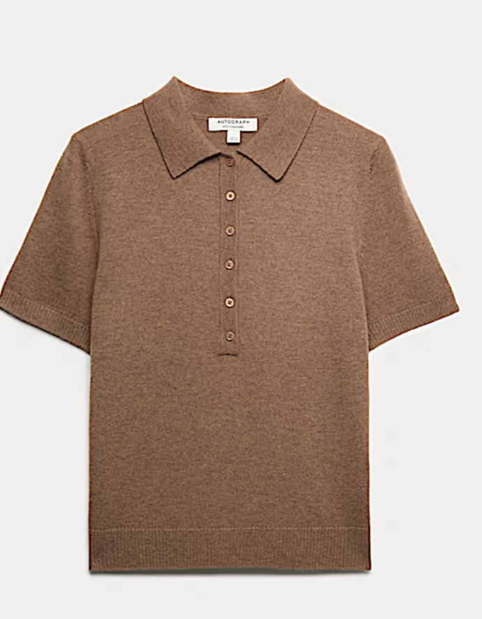 Vlněný kašmírový top, 2099 Kč, Marks and Spencer
