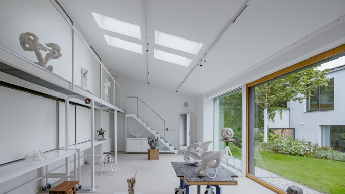 Dům se sochařským ateliérem, Praha, Autoři: Bc. aet Bc. Anna Nižňanská, spolupráce: Ing. arch. Anna Podroužková, ANNY ARCHITECTS
