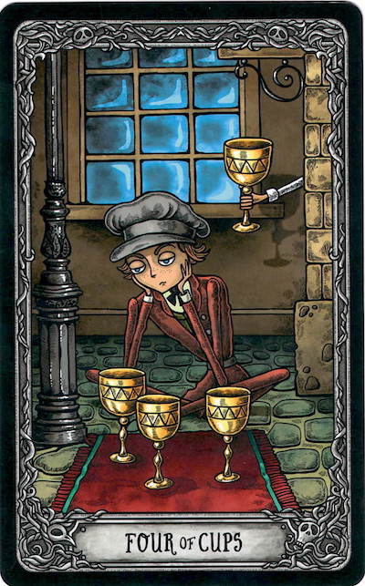 Tarot 4 poháry Tarot 4 poháry