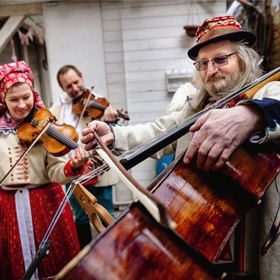 Muzikanti na fašanku ve Strání
Muzikanti na fašanku ve Strání