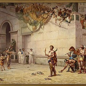 Gladiátoři v římských arénách
Gladiátoři v římských arénách